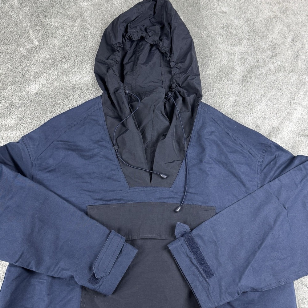 Sweaty Betty Womens L Navy Air Flow Water Resistant Hoodie Windbreaker Jacket